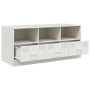 Mueble para TV de acero blanco 99x39x44 cm en Muebles TV | Comprar online en Foru.es