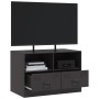 Mueble para TV de acero negro 67x39x44 cm en Muebles TV | Comprar online en Foru.es