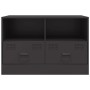 Mueble para TV de acero negro 67x39x44 cm en Muebles TV | Comprar online en Foru.es
