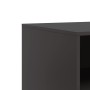 Mueble para TV de acero negro 67x39x44 cm en Muebles TV | Comprar online en Foru.es