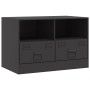 Muebles para TV 2 unidades acero negro 67x39x44 cm en Muebles TV | Comprar online en Foru.es