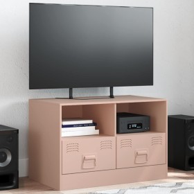 Mueble para TV de acero rosa 67x39x44 cm en Muebles TV | Comprar online en Foru.es