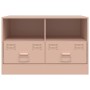 Mueble para TV de acero rosa 67x39x44 cm en Muebles TV | Comprar online en Foru.es