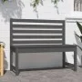 Banco de jardín madera maciza de pino gris 109 cm de vidaXL, Bancos de jardín - Ref: Foro24-824034, Precio: 91,91 €, Descuent...