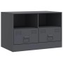 Mueble para TV de acero gris antracita 67x39x44 cm en Muebles TV | Comprar online en Foru.es