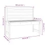 Banco de jardín madera maciza de pino gris 109 cm de vidaXL, Bancos de jardín - Ref: Foro24-824034, Precio: 91,91 €, Descuent...