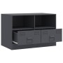 Mueble para TV de acero gris antracita 67x39x44 cm en Muebles TV | Comprar online en Foru.es