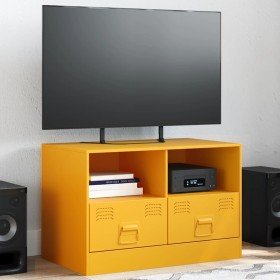 Mueble para TV de acero amarillo mostaza 67x39x44 cm en Muebles TV | Comprar online en Foru.es