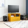 Mueble para TV de acero amarillo mostaza 67x39x44 cm en Muebles TV | Comprar online en Foru.es