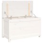 Banco de madera maciza de pino blanco 80x41x77 cm de vidaXL, Bancos - Ref: Foro24-823550, Precio: 116,39 €, Descuento: %