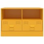 Mueble para TV de acero amarillo mostaza 67x39x44 cm en Muebles TV | Comprar online en Foru.es