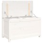 Banco de madera maciza de pino blanco 80x41x77 cm de vidaXL, Bancos - Ref: Foro24-823550, Precio: 116,39 €, Descuento: %