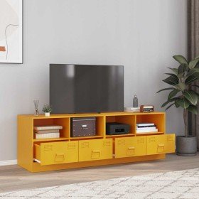 Muebles para TV 2 unidades acero amarillo mostaza 67x39x44 cm en Muebles TV | Comprar online en Foru.es