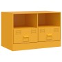 Muebles para TV 2 unidades acero amarillo mostaza 67x39x44 cm en Muebles TV | Comprar online en Foru.es