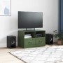 Mueble para TV de acero verde oliva 67x39x44 cm en Muebles TV | Comprar online en Foru.es