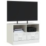Mueble para TV de acero blanco 67x39x44 cm en Muebles TV | Comprar online en Foru.es