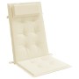 Cojines de silla respaldo alto 6 uds tela Oxford color crema de vidaXL, Cojines para sillas y sofás - Ref: Foro24-361882, Pre...
