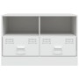 Muebles para TV 2 unidades acero blanco 67x39x44 cm en Muebles TV | Comprar online en Foru.es