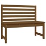 Banco de jardín madera maciza pino marrón miel 109 cm de vidaXL, Bancos de jardín - Ref: Foro24-824035, Precio: 95,61 €, Desc...