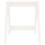 Taburetes 2 unidades madera maciza de pino blanco 40x40x45 cm de vidaXL, Taburetes y sillas plegables - Ref: Foro24-823660, P...