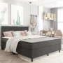 Cama box spring tela gris oscuro 180x200 cm de vidaXL, Camas y somieres - Ref: Foro24-3054796, Precio: 689,20 €, Descuento: %