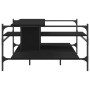 Mesa de centro madera de ingeniería negro 100x100x48,5 cm en Mesas de centro | Comprar online en Foru.es