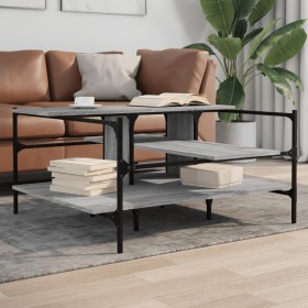Mesa de centro madera de ingeniería gris Sonoma 100x100x48,5 cm en Mesas de centro | Comprar online en Foru.es