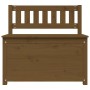 Banco de madera maciza pino marrón miel 80x41x77 cm de vidaXL, Bancos - Ref: Foro24-823552, Precio: 120,19 €, Descuento: %