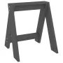 Taburetes 2 unidades madera maciza de pino gris 40x40x45 cm de vidaXL, Taburetes y sillas plegables - Ref: Foro24-823661, Pre...