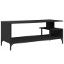 Mueble de TV madera de ingeniería y acero negro 102x40x41 cm en Muebles TV | Comprar online en Foru.es