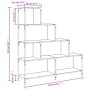Librería con 4 peldaños madera ingeniería negro 139x33,5x149 cm en Librerías y estanterías | Comprar online en Foru.es