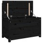 Banco de madera maciza de pino negro 80x41x77 cm de vidaXL, Bancos - Ref: Foro24-823553, Precio: 105,77 €, Descuento: %