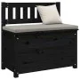 Solid black pine wood bench 80x41x77 cm by vidaXL, Banks - Ref: Foro24-823553, Price: 104,24 €, Discount: %
