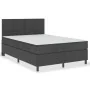 Cama box spring tela gris oscuro 180x200 cm de vidaXL, Camas y somieres - Ref: Foro24-3054800, Precio: 677,78 €, Descuento: %