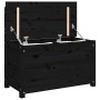 Banco de madera maciza de pino negro 80x41x77 cm de vidaXL, Bancos - Ref: Foro24-823553, Precio: 105,77 €, Descuento: %