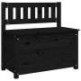 Banco de madera maciza de pino negro 80x41x77 cm de vidaXL, Bancos - Ref: Foro24-823553, Precio: 105,77 €, Descuento: %