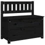 Solid black pine wood bench 80x41x77 cm by vidaXL, Banks - Ref: Foro24-823553, Price: 104,24 €, Discount: %