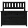 Banco de madera maciza de pino negro 80x41x77 cm de vidaXL, Bancos - Ref: Foro24-823553, Precio: 105,77 €, Descuento: %