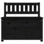 Solid black pine wood bench 80x41x77 cm by vidaXL, Banks - Ref: Foro24-823553, Price: 104,24 €, Discount: %