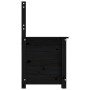 Banco de madera maciza de pino negro 80x41x77 cm de vidaXL, Bancos - Ref: Foro24-823553, Precio: 105,77 €, Descuento: %