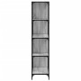 Librería con 4 peldaños madera gris Sonoma 139x33,5x149 cm en Librerías y estanterías | Comprar online en Foru.es