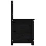 Solid black pine wood bench 80x41x77 cm by vidaXL, Banks - Ref: Foro24-823553, Price: 104,24 €, Discount: %