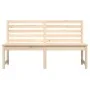 Banco de jardín madera maciza pino 157,5 cm de vidaXL, Bancos de jardín - Ref: Foro24-824039, Precio: 101,79 €, Descuento: %