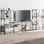 Mueble de TV madera de ingeniería gris Sonoma 206,5x28,5x95 cm en Muebles TV | Comprar online en Foru.es