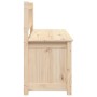 Banco de madera maciza de pino 110x41x76,5 cm de vidaXL, Bancos - Ref: Foro24-823554, Precio: 109,05 €, Descuento: %