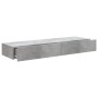 Mueble de TV con luces LED 2 uds gris hormigón 60x35x15,5 cm en Muebles TV | Comprar online en Foru.es