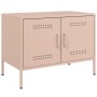 Mueble de TV acero rosa 68x39x50,5 cm en Muebles TV | Comprar online en Foru.es