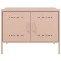 Mueble de TV acero rosa 68x39x50,5 cm en Muebles TV | Comprar online en Foru.es