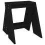 Stools 2 units solid black pine wood 40x40x45 cm by vidaXL, Folding stools and chairs - Ref: Foro24-823663, Price: 31,44 €, D...