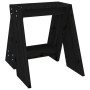 Taburetes 2 unidades madera maciza de pino negro 40x40x45 cm de vidaXL, Taburetes y sillas plegables - Ref: Foro24-823663, Pr...
